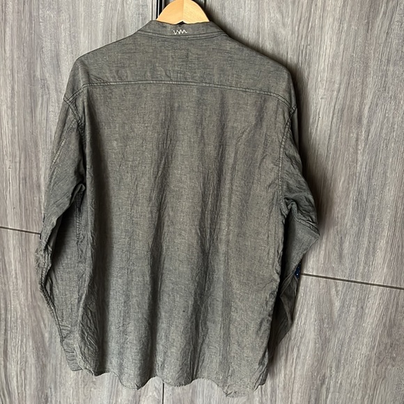 Visvim Long Sleeve Designer Button Down Shirt. Handmade of the finest materials - Picture 5 of 16